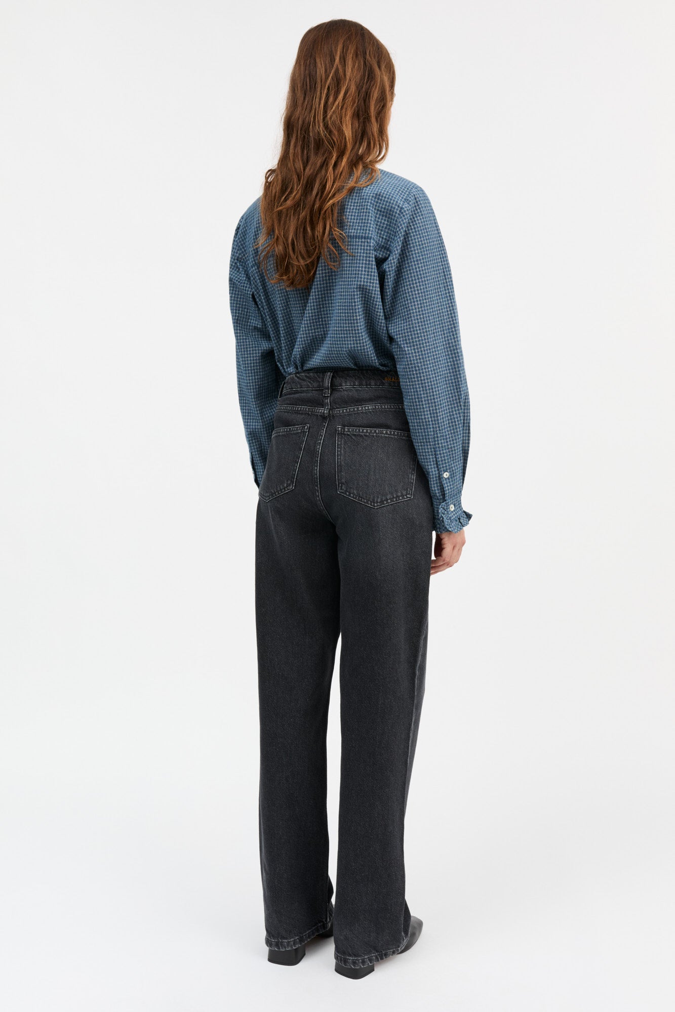 Skall Studio Lune shirt Shirt Blue/Cream mini check